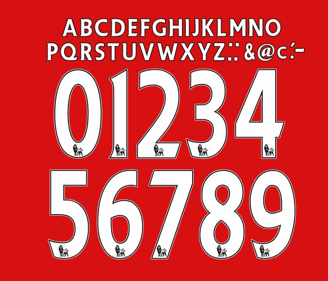 Chargez l&#39;image dans la visionneuse de la galerie, Premier League KIDS EPL 2007-2017 PLASTIC Nameset for Football Shirt Choose Colour Choose Name and Number
