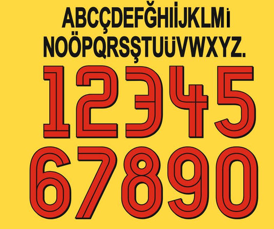 Galatasaray 2004-2005 Home Football Shirt Nameset Choose Name and Number