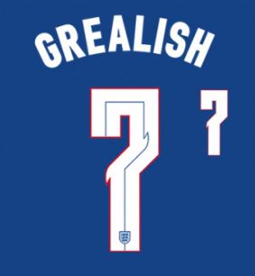 Grealish #7 England Euro 2020 2021 Away Football Nameset shirt