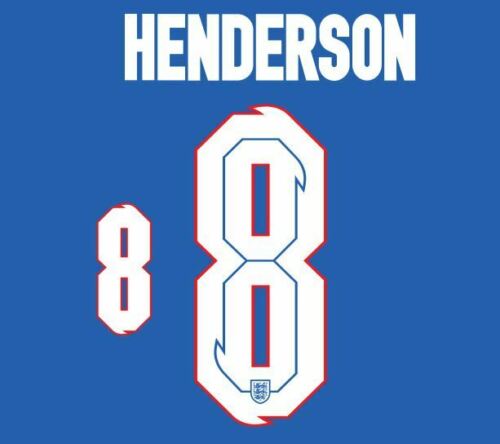 Henderson #8 England Euro 2020 2021 Away Football Nameset shirt