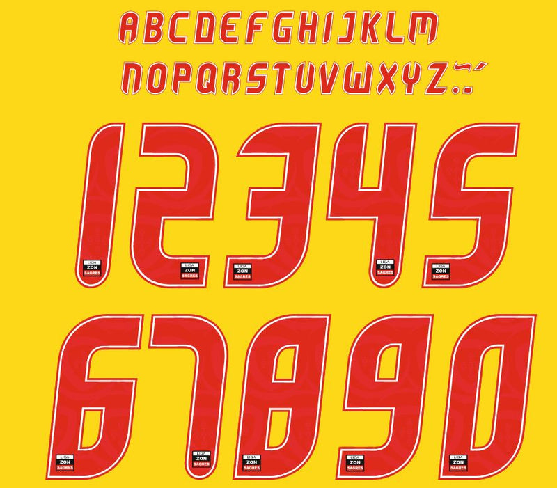 Chargez l&#39;image dans la visionneuse de la galerie, Liga Nos 2012-2015 Football Nameset for shirt Any Name 2 Numbers
