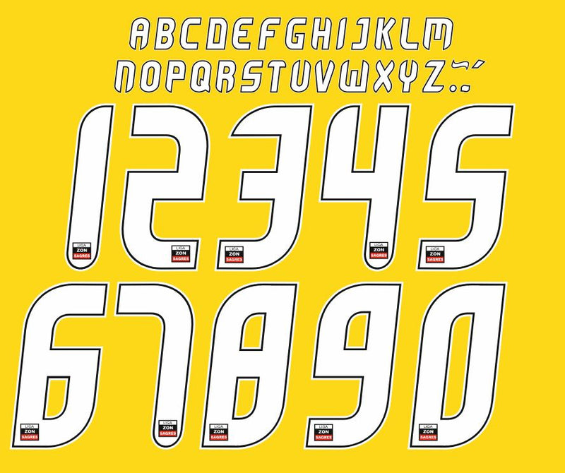 Chargez l&#39;image dans la visionneuse de la galerie, Liga Nos 2012-2015 Football Nameset for shirt Any Name 2 Numbers
