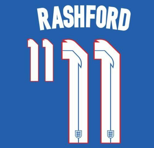 Rashford Euro 2020 2021 Away Nameset for Football Shirt