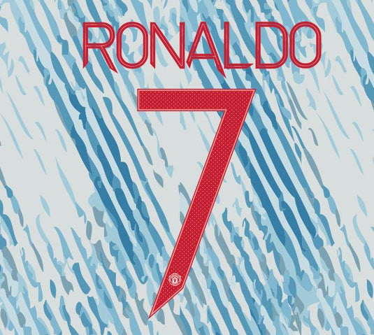 Manchester United 2021/22 Home Ronaldo #7 Jersey Name Set White
