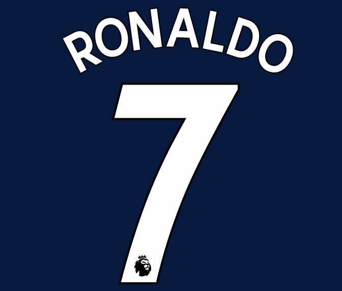 Ronaldo #7 Manchester United 2021-2022 Third Premier League Football N 