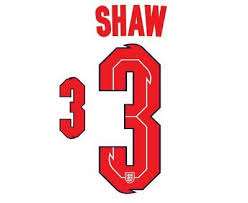 Shaw #3 England Euro 2020 2021 Home Football Nameset shirt